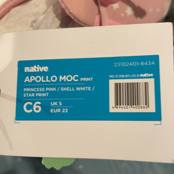 Native Shoes - Pink With Stars - Glow-in-the-dark! - Picture 6 of 6